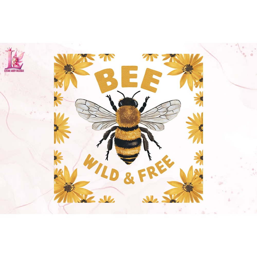 Bee Wild & Free Clipart PNG Graphics.jpeg