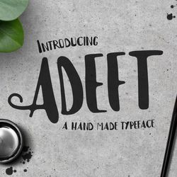 Adeft Typeface Font