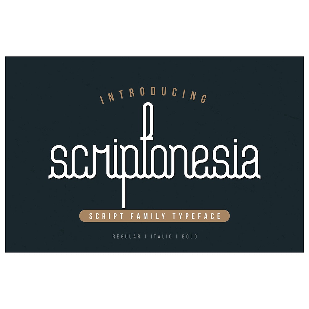 Scriptonesia Family Font 0