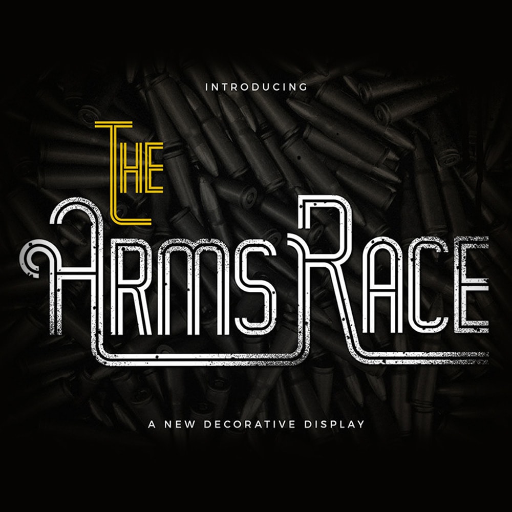 The Arms Race Font 0