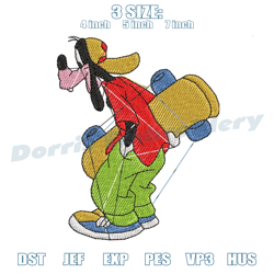 goofy embroidery sport design, disney embroidery,,embroidery files, digital embroidery design