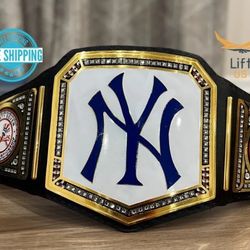 New York NY Yankees 27X MLB World Series Heavyweight Championship Title Replica Belt Adult Size 2MM