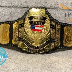 United States Championship Heavy Weight Title Replica Blue Belt Adult Size 2MM
