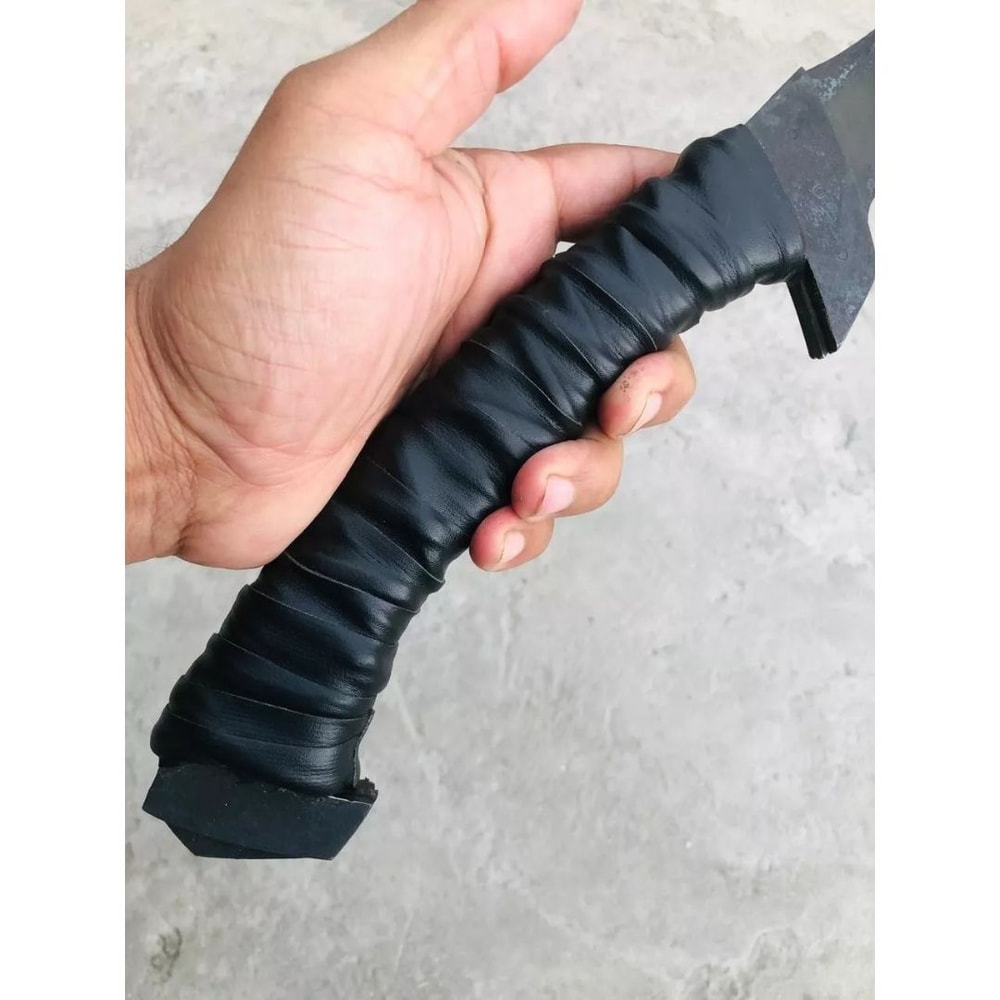 Oil Quenched Carbon Steel Full Tang Machete Knife Custom Handmade Hunting Knife (5).jpg