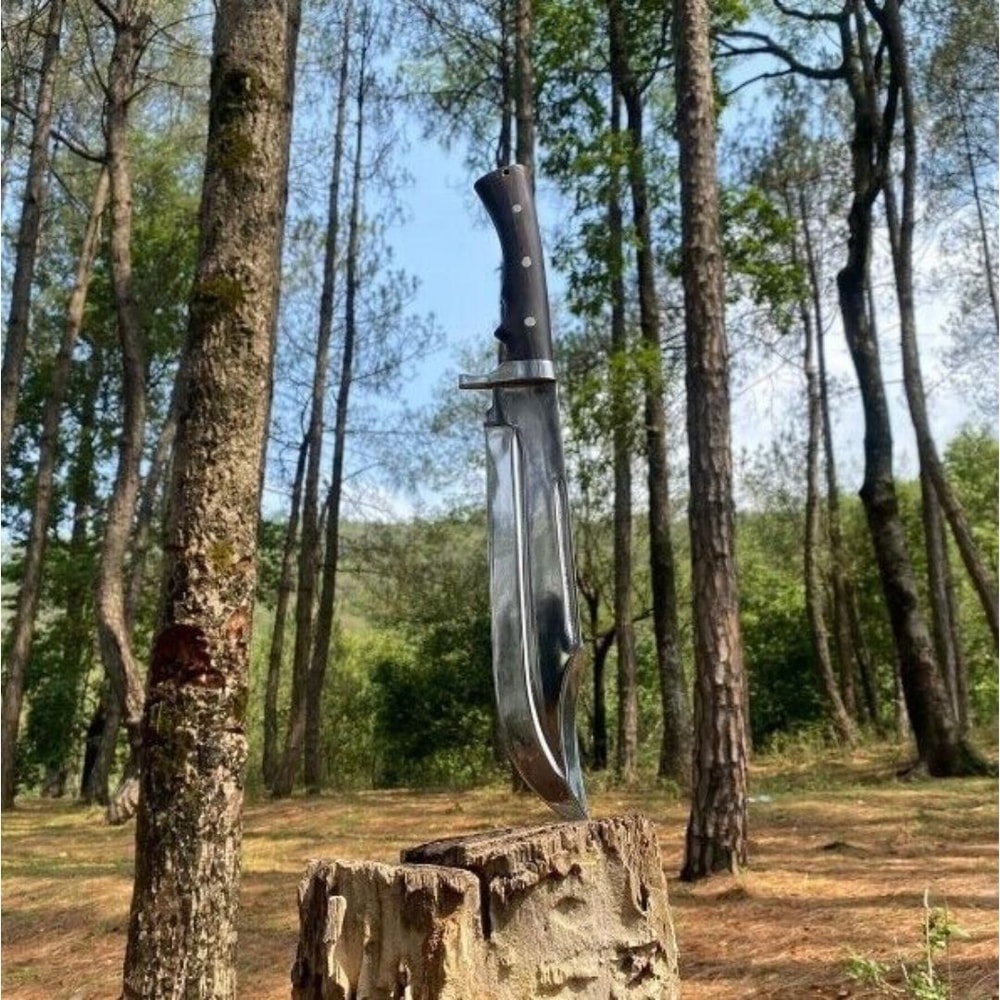 Large Mirror Polished Blade Bowie Knife Handmade Full Tang Hunting Survival Bowi (1).jpg