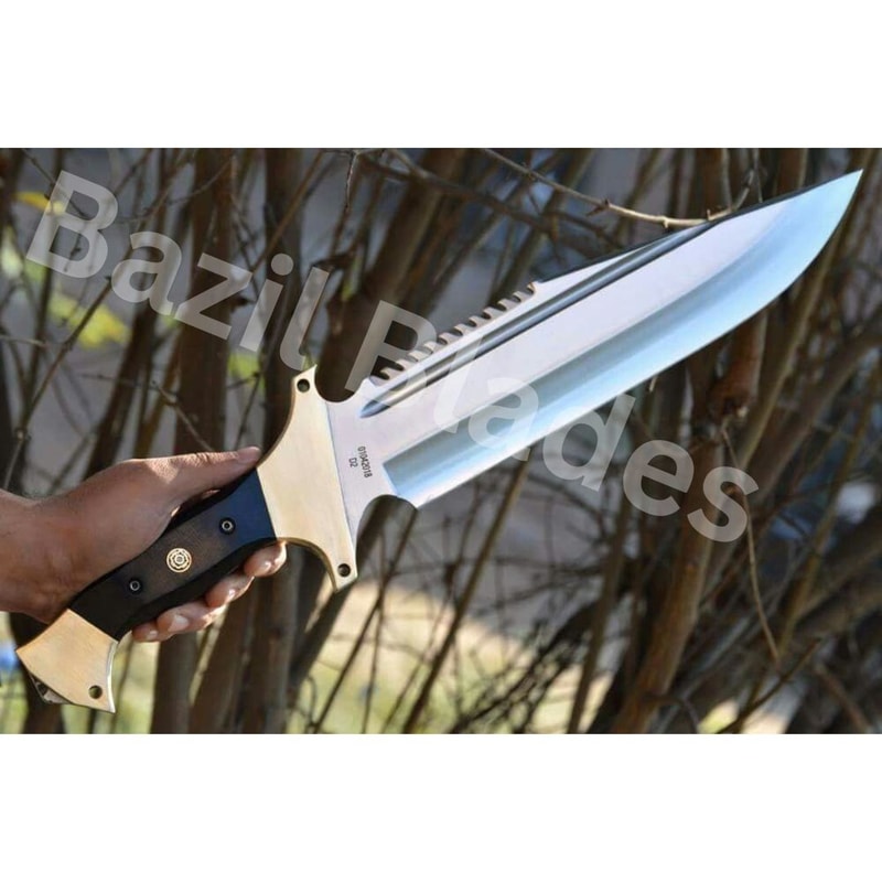 New Handmade Bowie Knife Full Tang D2 Tool Steel Mirror Polished Survival.jpg