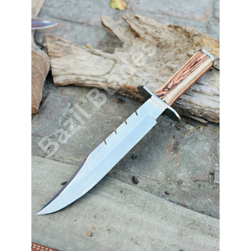Fixed Blade Bowie Knife Custom Knife Rate Tail Knife Hunting Camping Bowie Knife 0