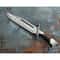 A Damascus Custom Knife Full Tang Hunting Knife Survival Outdoor Bowie Knife For 0