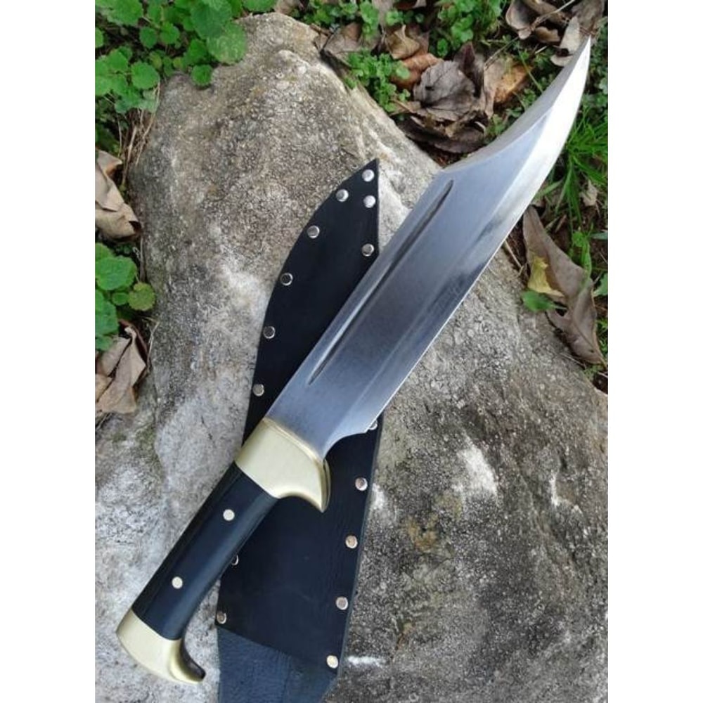 D2 Steel Custom Knife Fixed Bladed Handmade Bowie Knife Survival Outdoor Knife 0