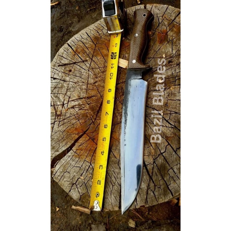 Carbon Steel Fixed Blade Custom Knife Full Tang Micarta Handle Handmade Knife 0