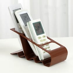 multi slot remote control holder, space saving stand, pp plastic desktop organiser for tv air conditioner