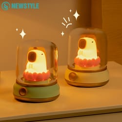 night light, flameless candles with 2 lighting modes, dimmable bedside lamp for kid bedroom