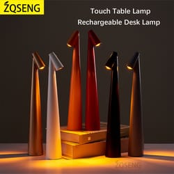 rechargeable wireless table lamp, led touch sensor, desktop night light for bedroom, hotel, bar decor