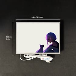 cyberpunk anime bedside lamp, 3d effect neon led light, room decoration for gamers