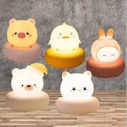 touch control nightlight, cute animal night light for kids, 3 level dimmable nursery sleeping lamp, breastfeeding toddle
