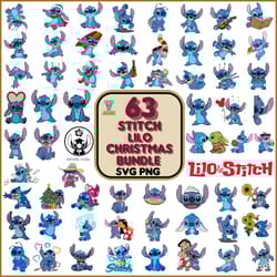 stitch lilo christmas bundle svg