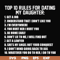 FN000622-Top 10 rules for dating my daughter svg, png, dxf, eps file FN000622.jpg