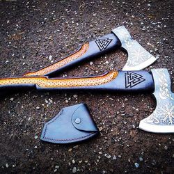 Handcrafted Carbon Steel Viking Axe