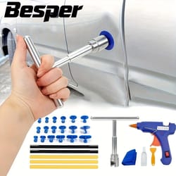 paintless dent removal kit, car dent repair puller set, auto body mechanical sheet metal hand tools