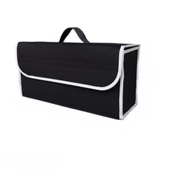 soft felt car trunk organizer, large storage bag, auto accessories tool case