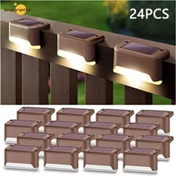 solar lamp path deck outdoor stair light garden led lights waterproof balcony lighting solar lamp