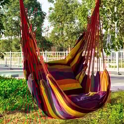 outdoor hammock chair canvas leisure swing hanging chair without pillow and cushion – indoor outdoor hammock for patio