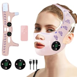 head massage face slimming strap, usb rechargeable facial lifting mask to reduce double chin, cheek lift, skin tightning