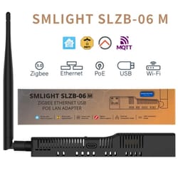 smlight slzb-06 zigbee adapter with ethernet, usb, wifi & poe – compatible with zigbee2mqtt, zha, home assistant