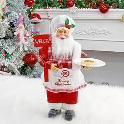 merry christmas decorations for home, christmas standing chef santa claus, xmas ornaments, navidad party supplies