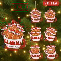 merry christmas party decoration, christmas gingerbread man wooden pendant, xmas navidad natal new year gift