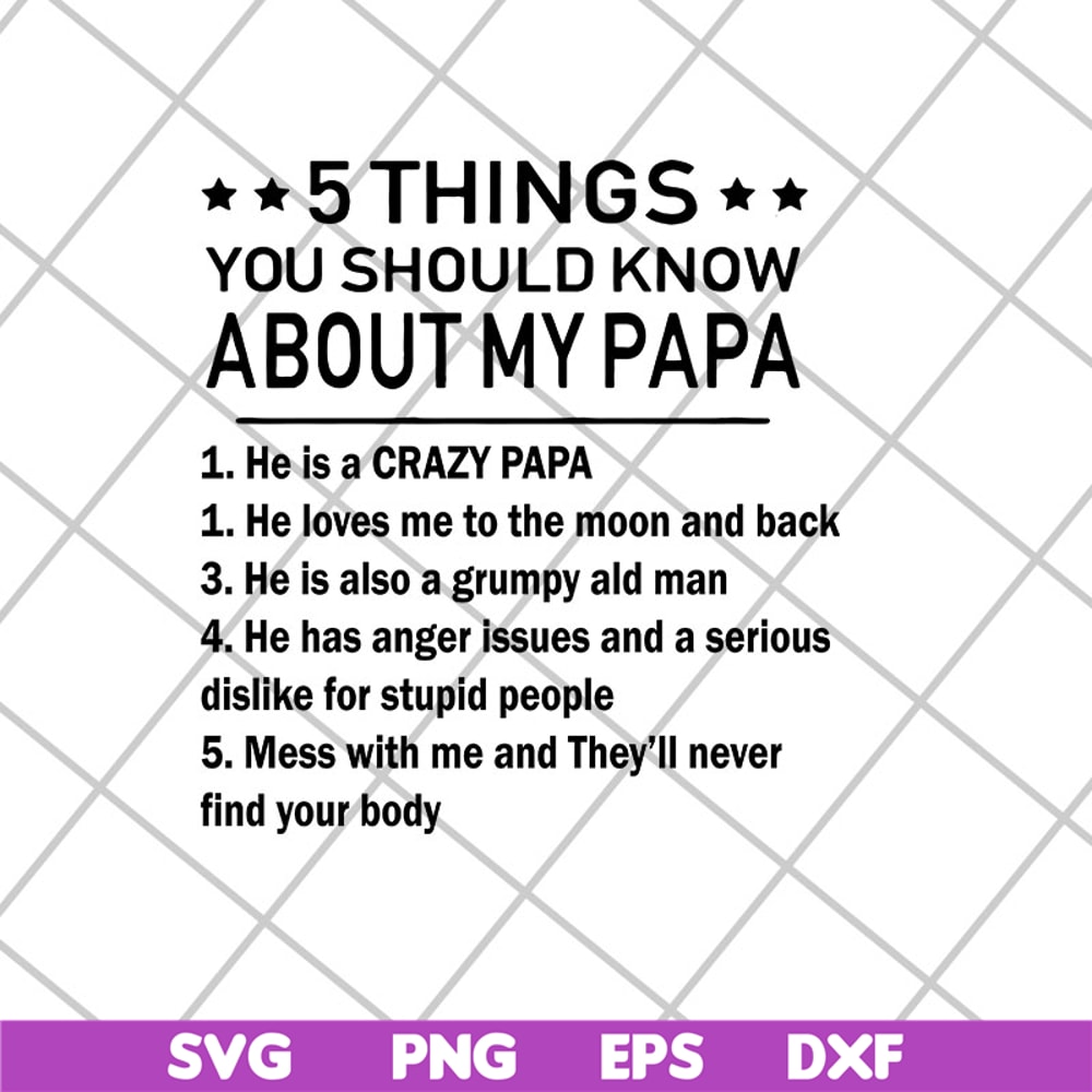 MTD27042115-5 thing you should know about my papa svg, Mother's day svg, eps, png, dxf digital file MTD27042115.jpg