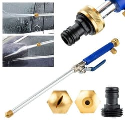 high pressure power washer wand attachment, water spray gun nozzle for garden hose, car, truck, boat, and household