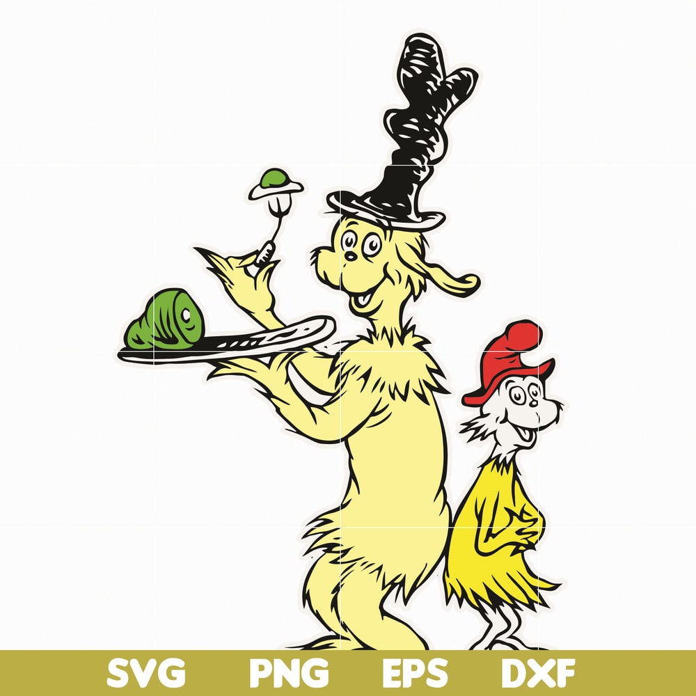DR05012120-Green Eggs and Ham svg, The Ham in the hat svg, Ham svg, dr svg, png, dxf, eps file DR05012120.jpg