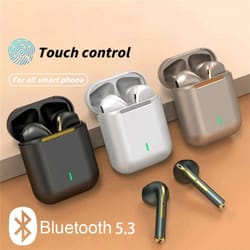 hifi in ear stereo microphone, redmi j18 wireless bluetooth headset, tws touch waterproof, noise cancelling gaming heads