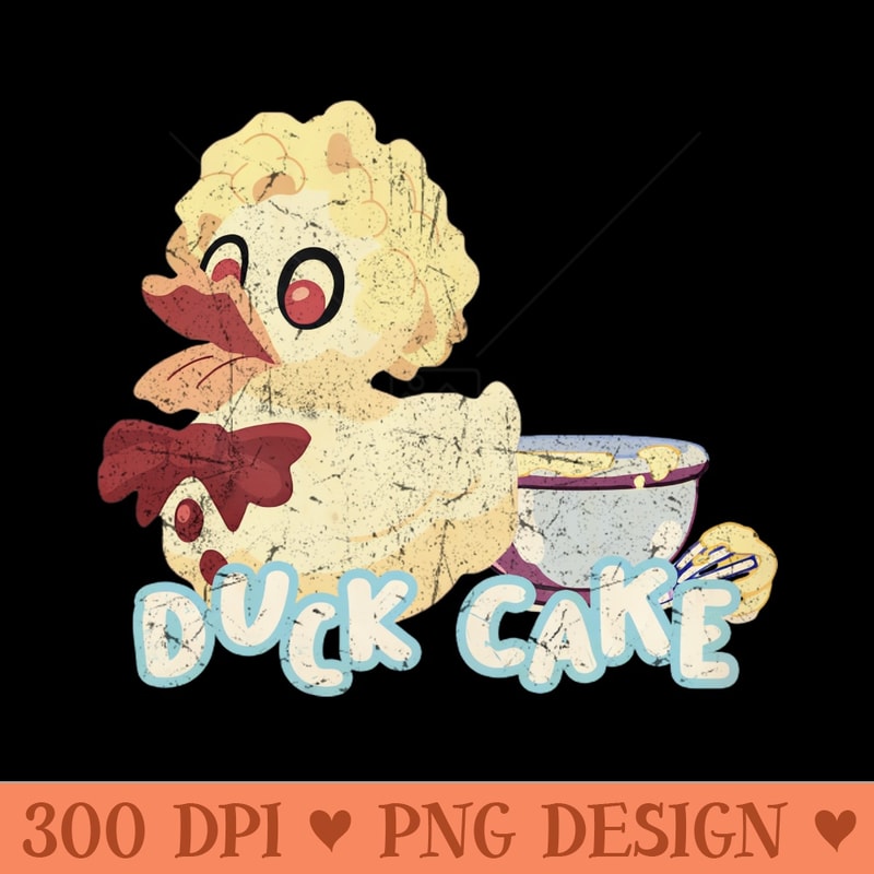 Duck Cake Vintage - Digital PNG Graphics - Convenience