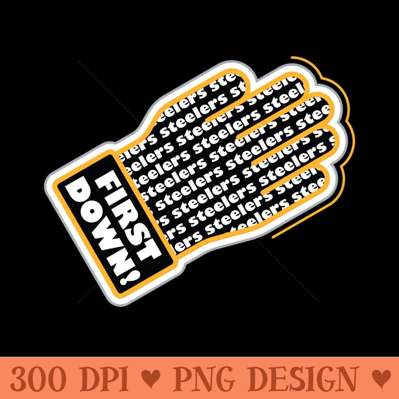 First Down Steelers - Download PNG Graphics - Variety