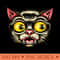 Old School Cat Face Flash Tattoo - Sublimation PNG Designs - Convenience