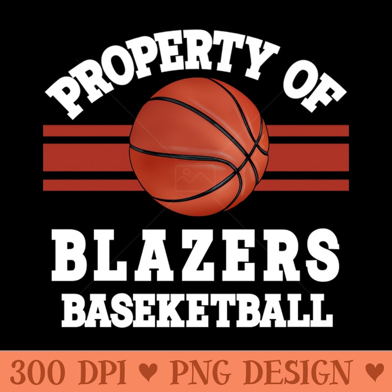 Proud Name Blazers Graphic Property Vintage Basketball - Sublimation PNG - Variety