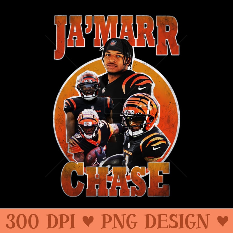 Jamarr Chase Tiger Players - Digital PNG Graphics - Popularity