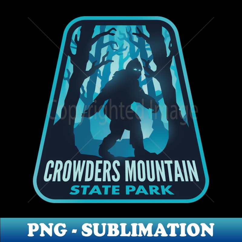 Crowders Mountain State Park NC Bigfoot - Decorative Sublimation PNG File