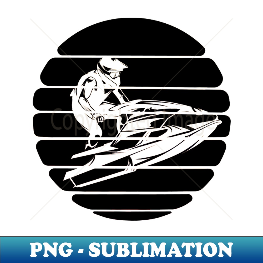 Jet ski driver sunset design gift ideas - Exclusive PNG Sublimation Download