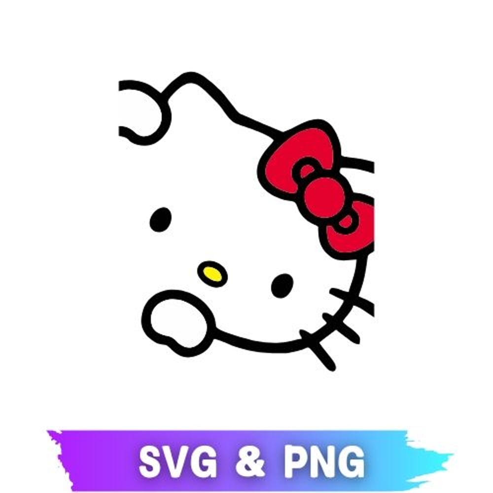 Cute Hello Kitty Design Hello Kitty SVG PNG Hello Kitty Hello Kitty Clipart Hello Kitty Transpa 0