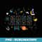 Science Teacher Cute Periodic Table Chemistry Elements - Premium PNG Sublimation File