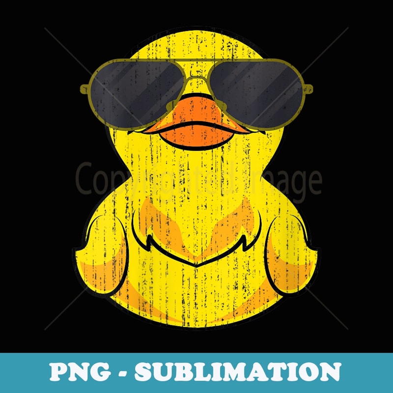s Cool Duckie Sunglasses Duckling Funny Ducky Rubber Duck - PNG Sublimation Digital Download