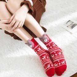 unisex fun reindeer socks for christmas