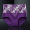 Cotton High Waisted Abdominal Underwear Purple 1