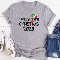 i will survive christmas 2020 t-shirt