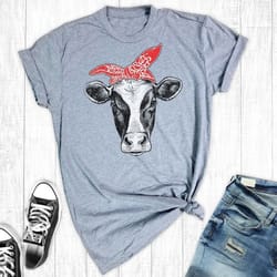 hipster cow t-shirt