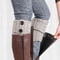 Cozy boot accessory with cable knit texture