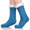 Sherpa Lined Slipper Socks blue